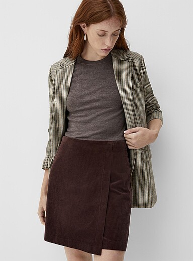 Jupe Fille Grise En Velours Côtelé Zara Taille 3/4 Ans - Occasion En Très Bon état