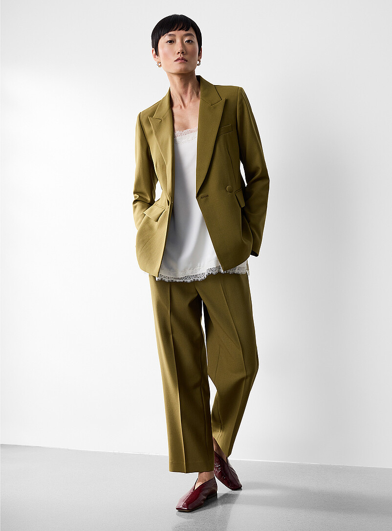 Wool-blend piqué jacket | Contemporaine | Women's Jackets