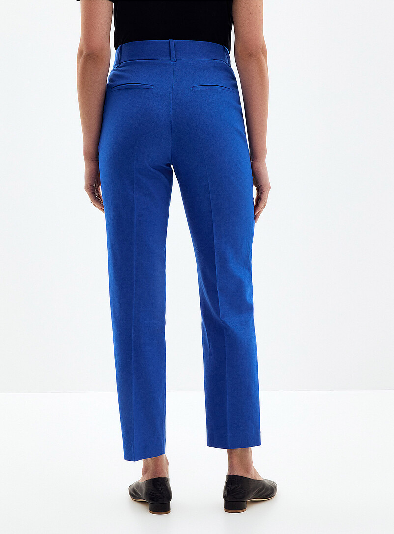 Linen-cotton blend Universal pant Fit: Semi-slim leg, mid rise product image 3
