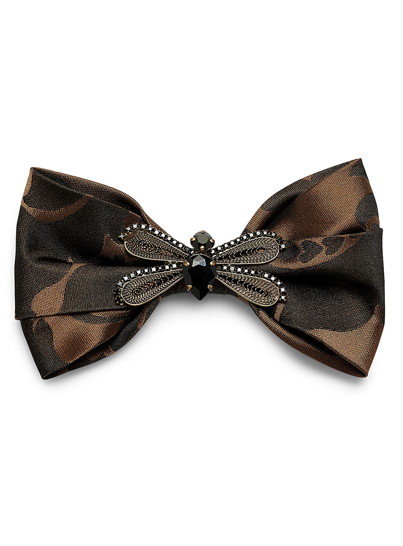 Mani del Sud Copper Bee jewel bow tie for men
