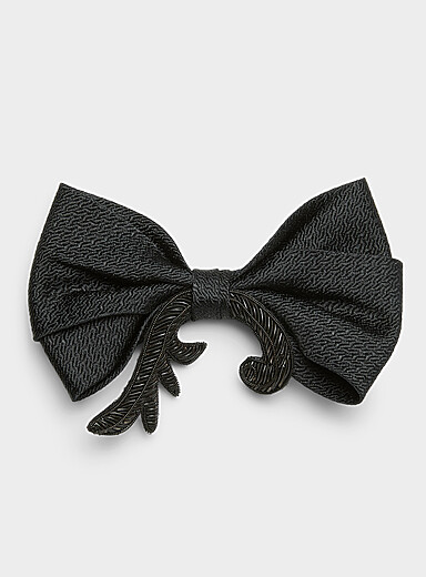 Le n&oelig;ud papillon spirale monochrome
