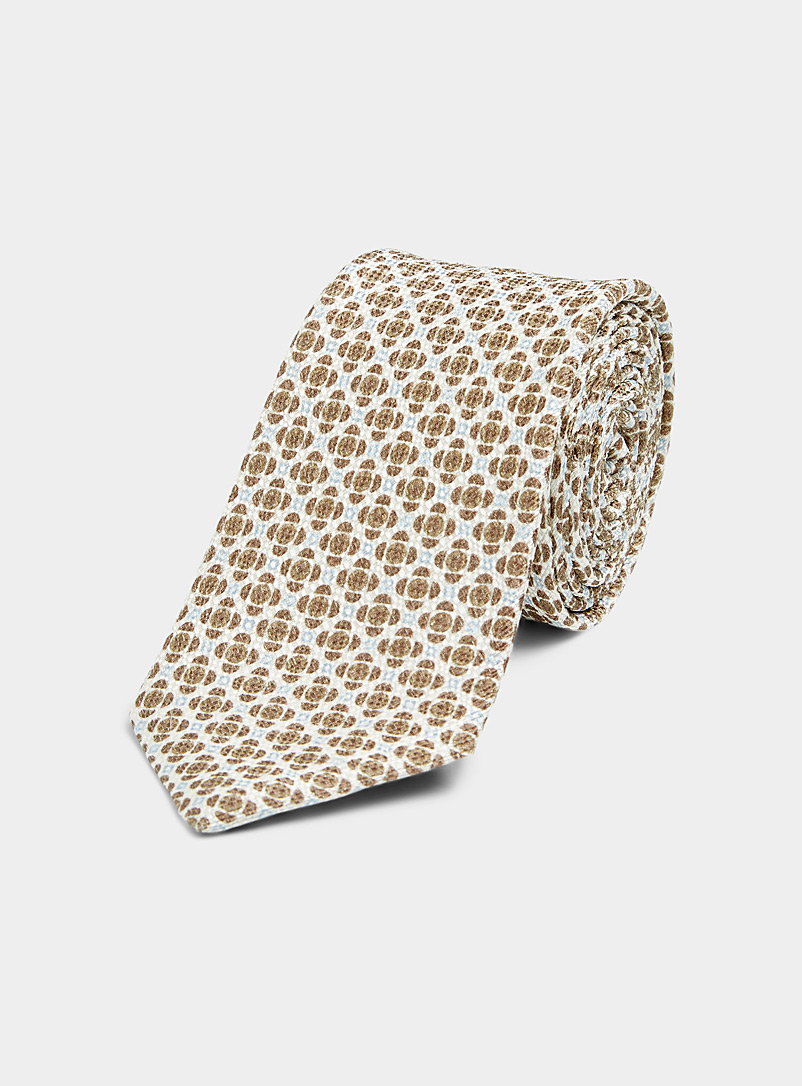 Olymp Assorted Geo flower tie for men