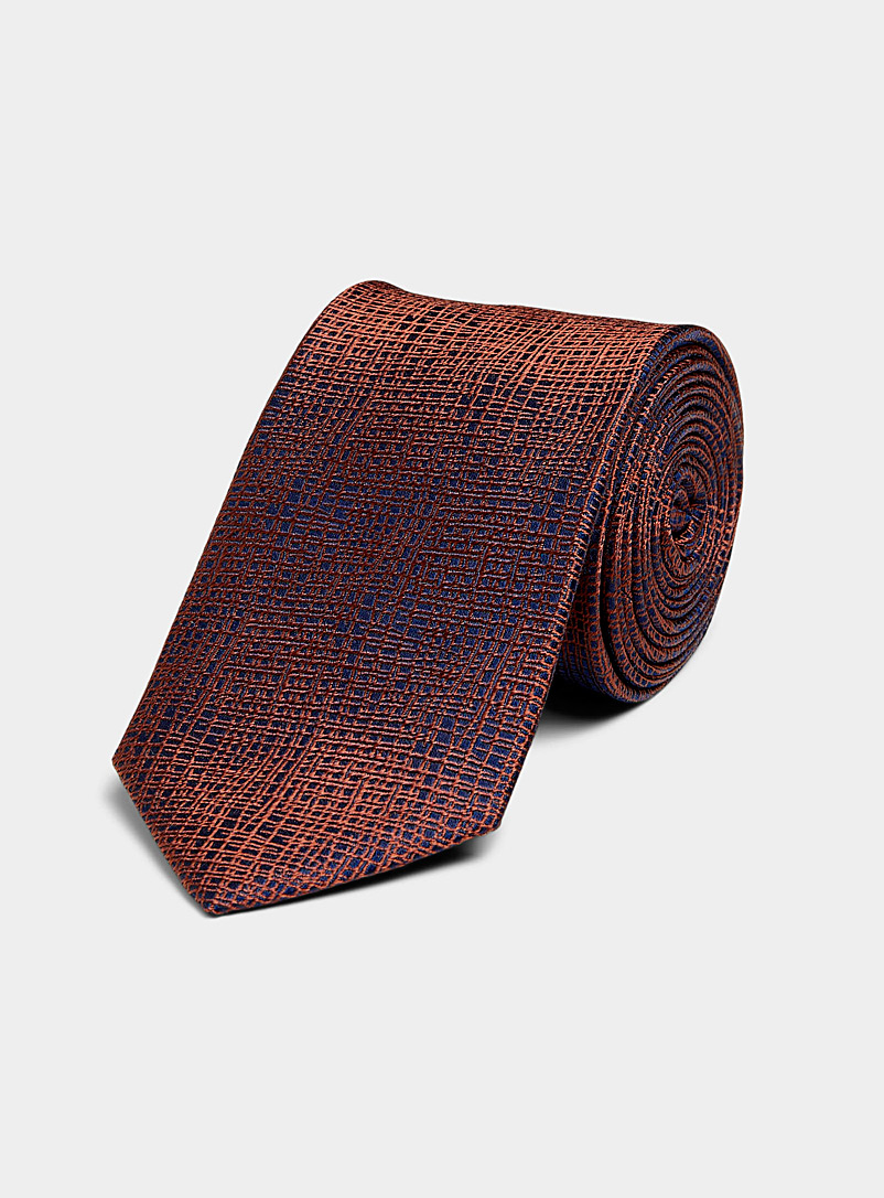 Olymp Ruby Red Satiny woven tie for men