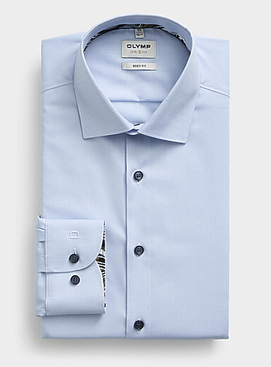 No-iron micro-pattern shirt <b>Modern fit</b>