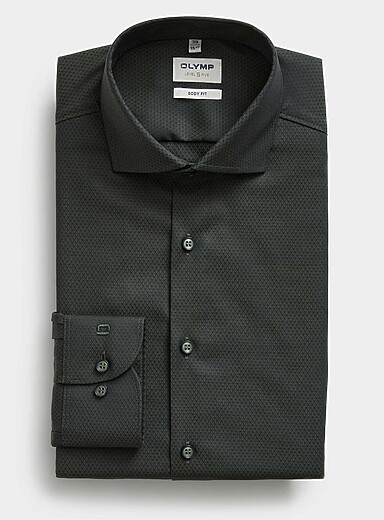 Jacquard micro-pattern shirt <b>Modern fit</b>