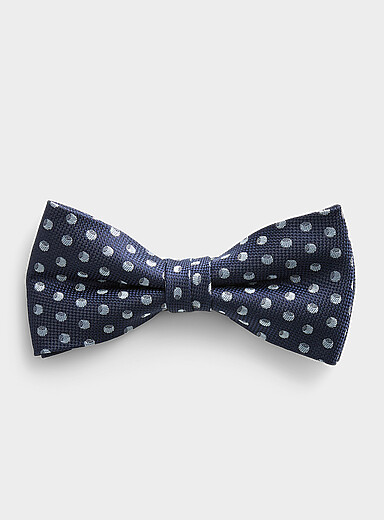 Jacquard dot bow tie