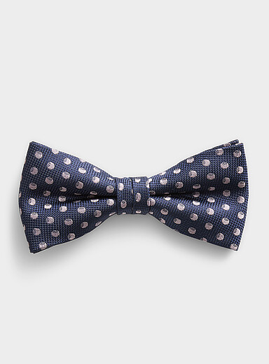 Le n&oelig;ud papillon pois jacquard