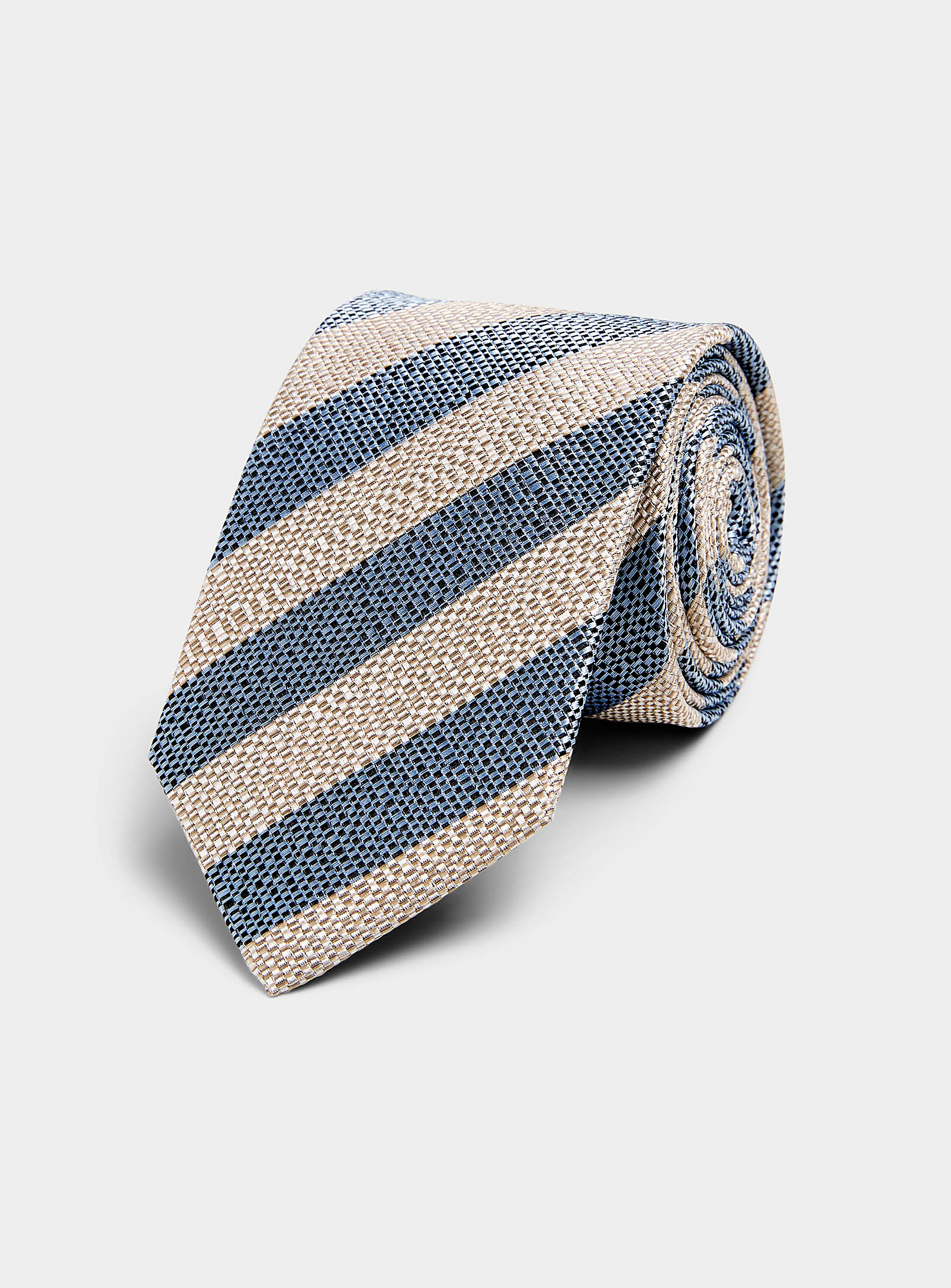 Olymp - Men's Pure silk diagonal stripe tie