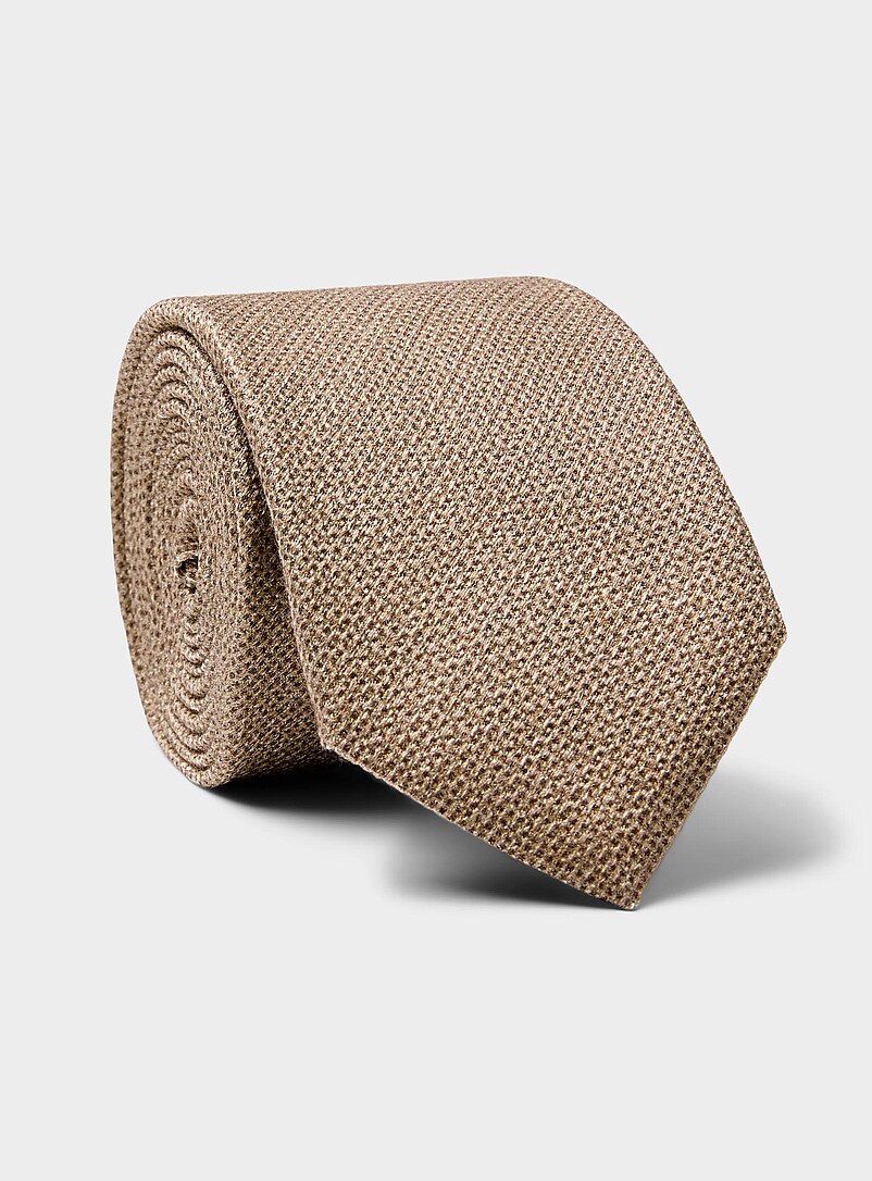 Silky semi-plain narrow tie product image (primary)