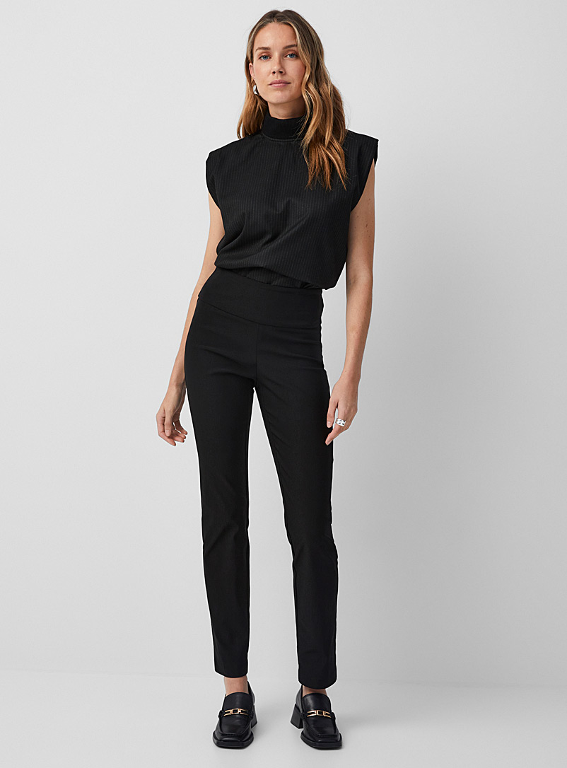 Up!: Le pantalon extensible amincissant Noir pour femme