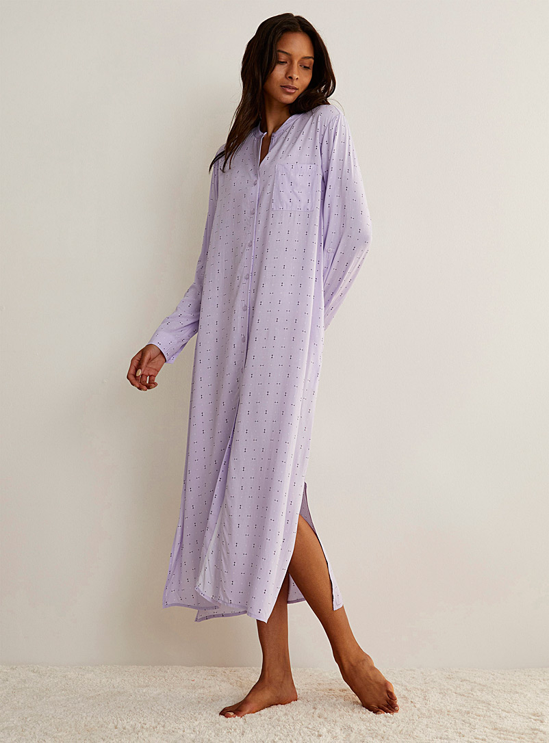 Miiyu Lilacs Pastel patterned nightshirt for women