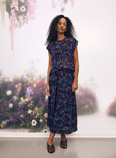 La jupe chiffon iris impressionnistes <b>Collection En hommage &agrave; Claude Monet</b>