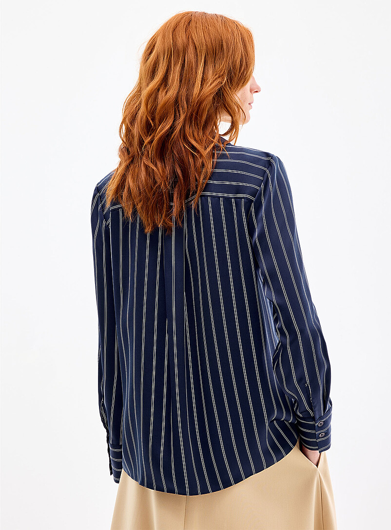 Satiny banker-stripe shirt product image 2