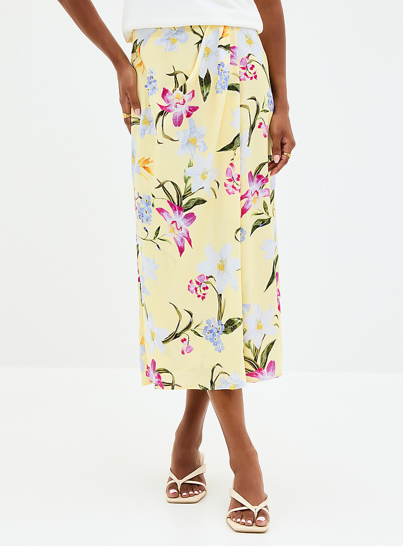 Sunny blooms satiny skirt product image 2