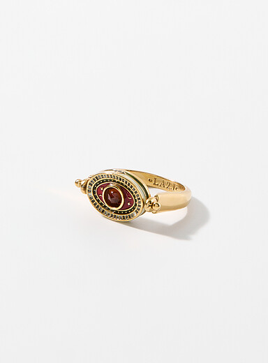 Luna double-face pivot ring