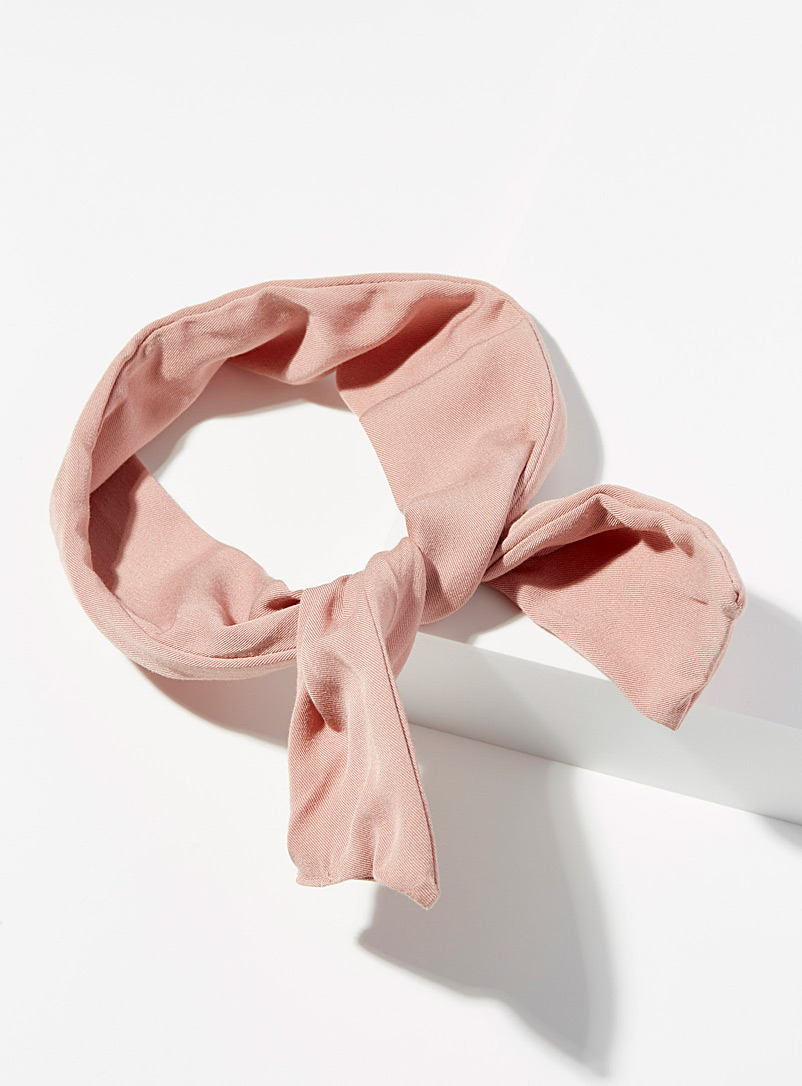 Gibou Pink Ultra-soft tie headband for women