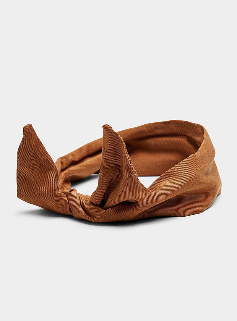 Gibou Copper Lyocell tie headband for women