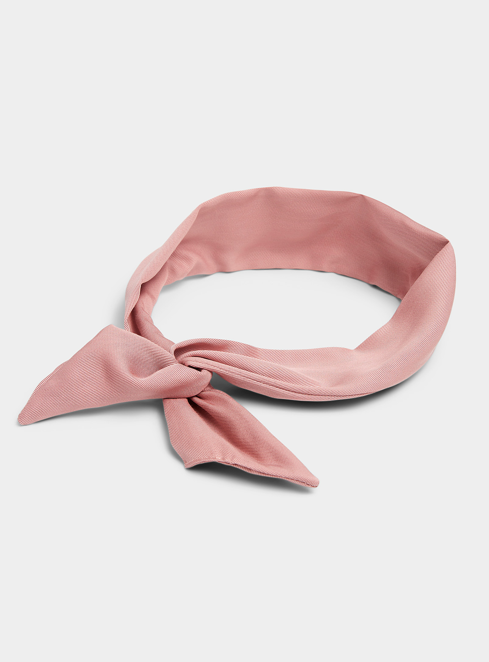Gibou Lyocell Tie Headband In Pink