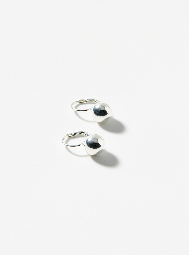 Clio blue Silver Silver bead earrings for women