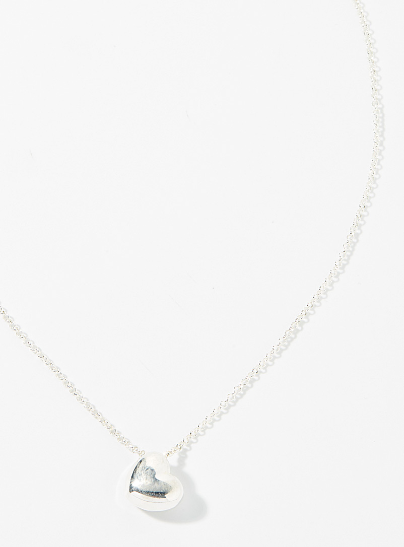 Clio blue Silver Silver heart chain for women