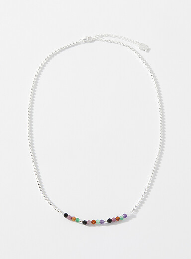 Faceted-bead chain