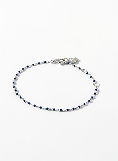 Le bracelet mince billes color&eacute;es