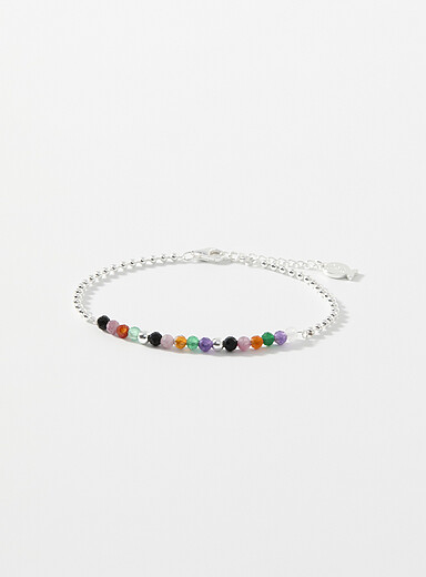 Le bracelet billes facett&eacute;es