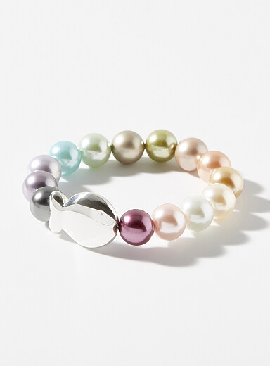 Le bracelet perles XL color&eacute;es