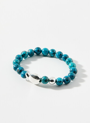 Le bracelet billes turquoise poisson
