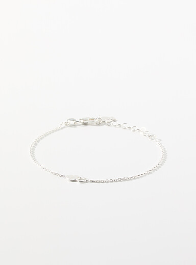 Small interlaced heart bracelet