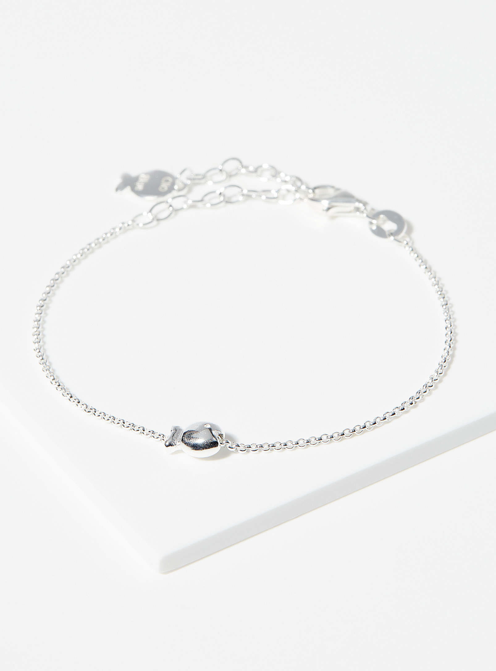 Clio blue - Women's Silver fish bracelet