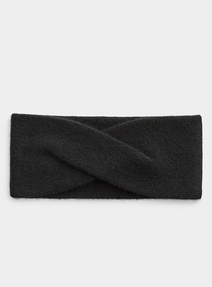 Bandeau Bandana Noir Avec Nœud Pour Femmes Et Filles - Motif Fleurs Blanches, Extensible - Pour Spa, Maquillage, Quotidien, Fêtes - 10