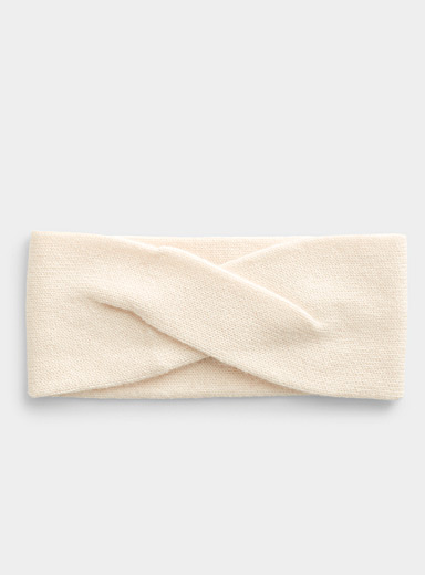 Delicate twist cashmere headband