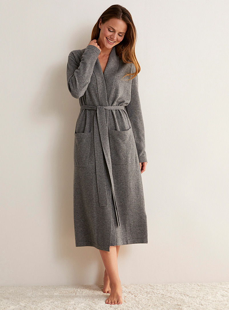 Miiyu Assorted Elegant pure cashmere robe for women