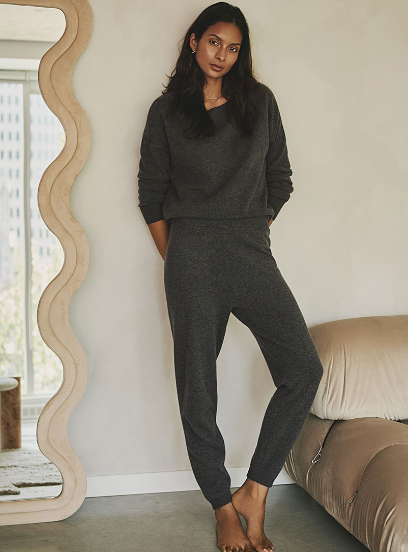 Wool and cashmere lounge jogger | Miiyu | Shop Women's Sleep Shorts ...