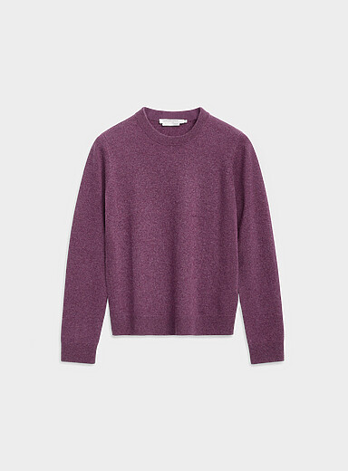 Pure cashmere crew-neck sweater