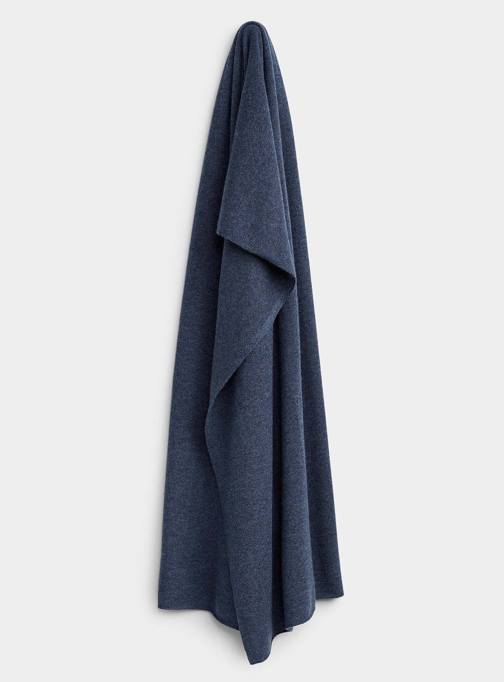 Le 31 Cashmere Wool Scarf In Marine Blue