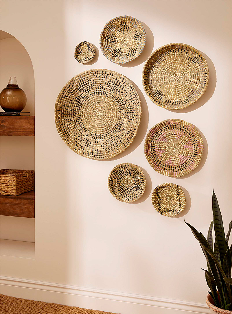 Simons Maison Cream Beige Nomadic coiled decorative baskets Set of 7