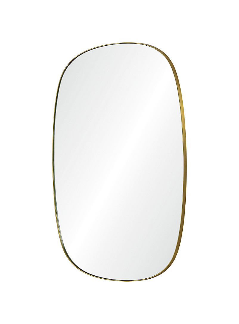 Simons Maison: Le miroir circulaire minimaliste doré Assorti