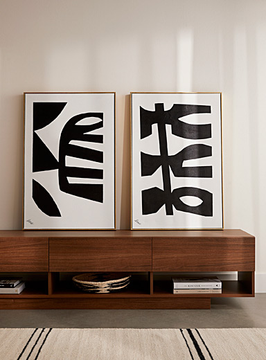 Les tableaux abstraction botanique Ensemble de 2