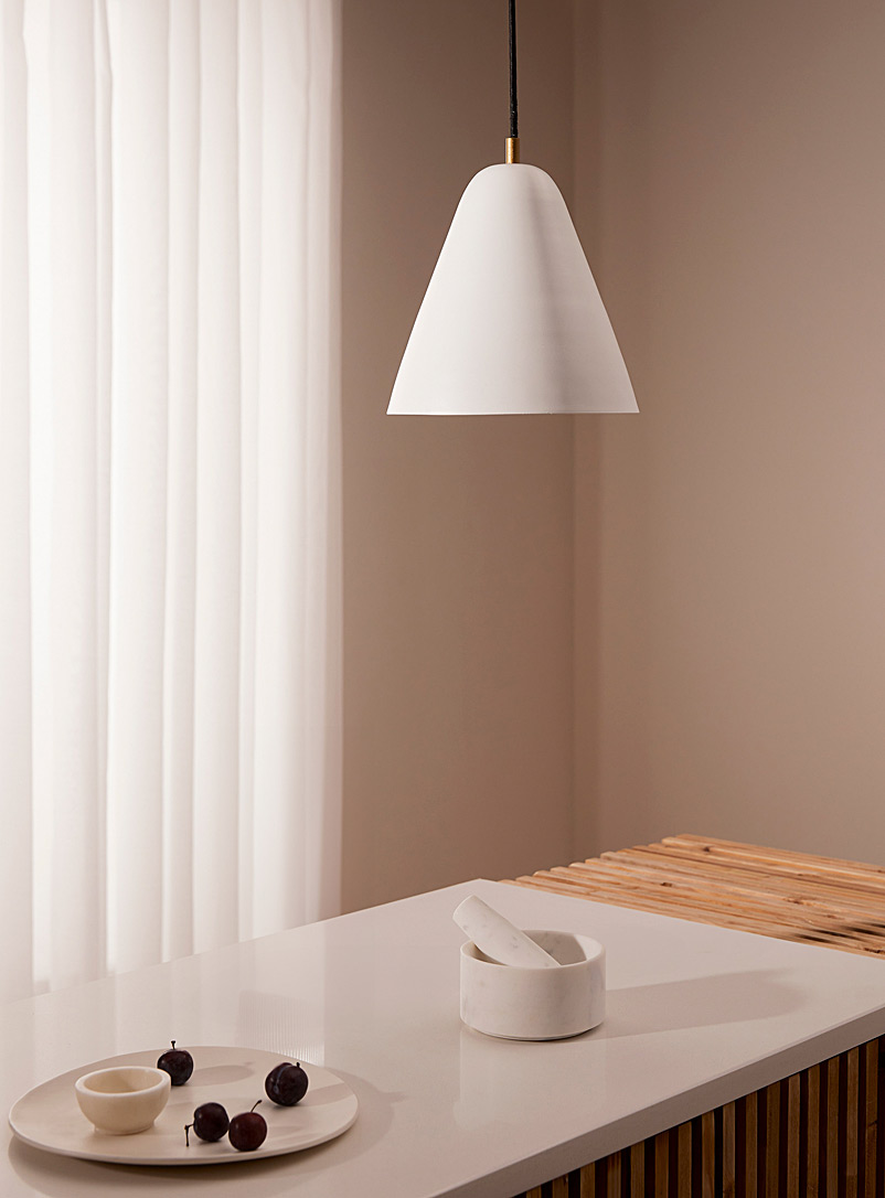 Simons Maison: La lampe suspendue minimaliste Blanc