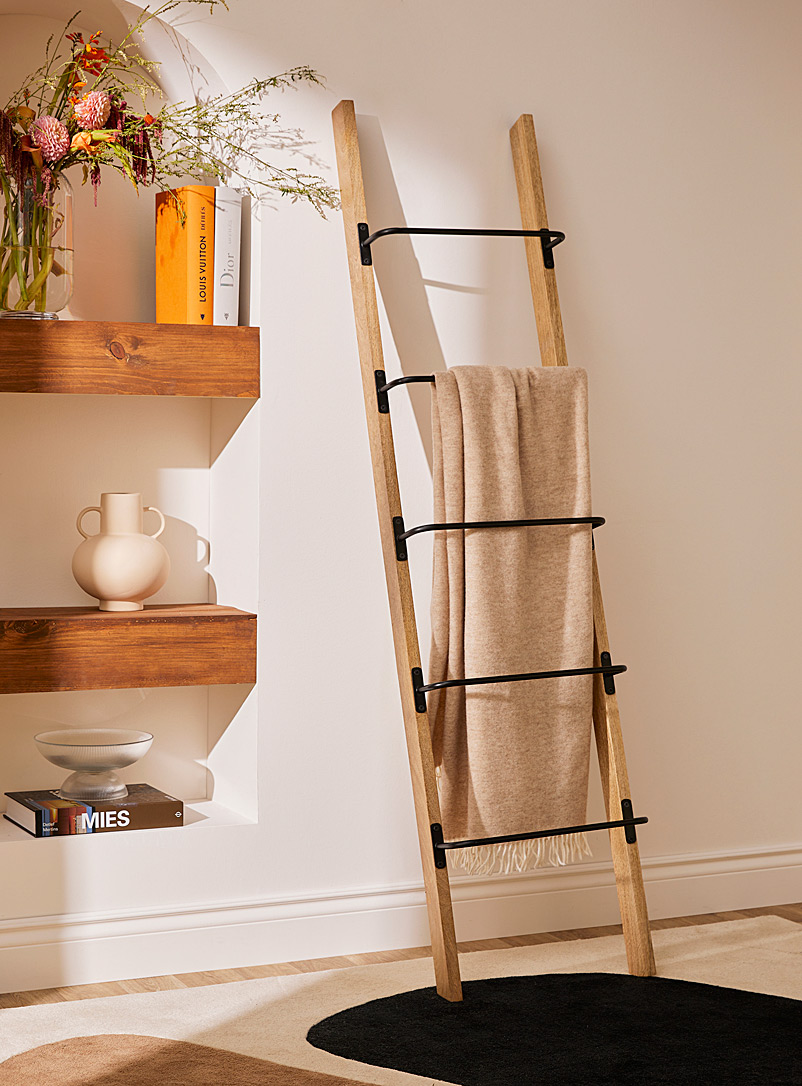 Simons Maison Assorted brown Mango wood storage ladder