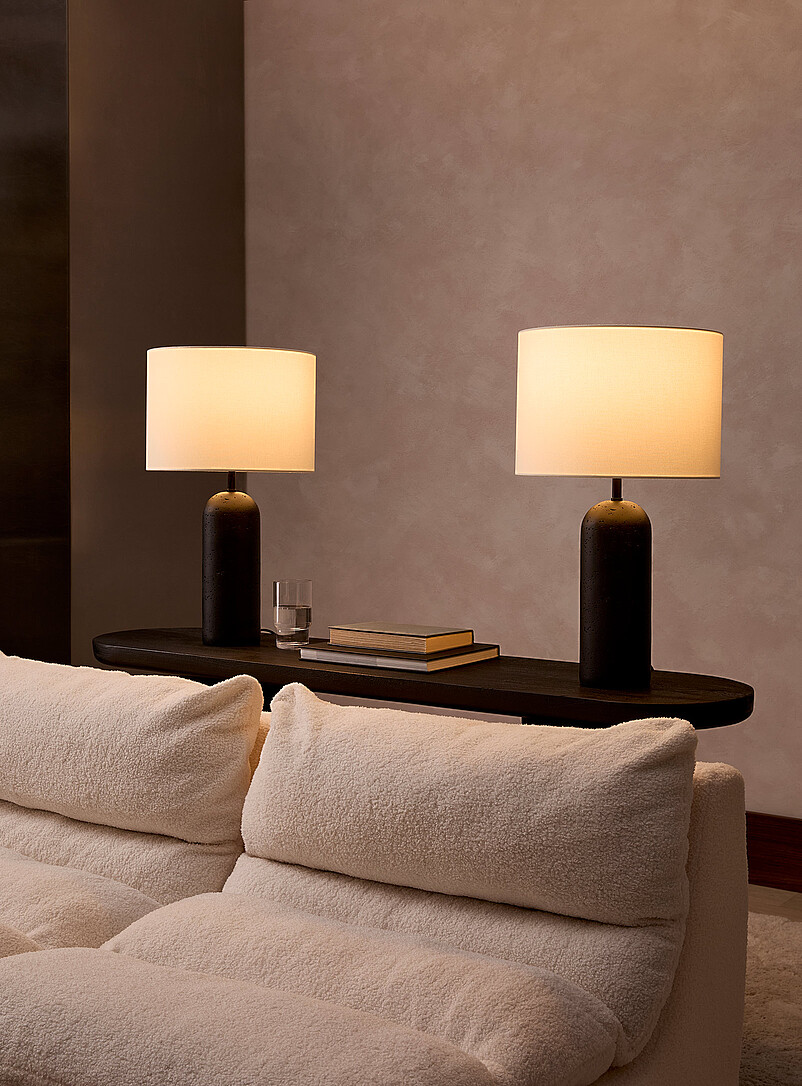 Simons Maison Black Black resin base table lamps Set of 2