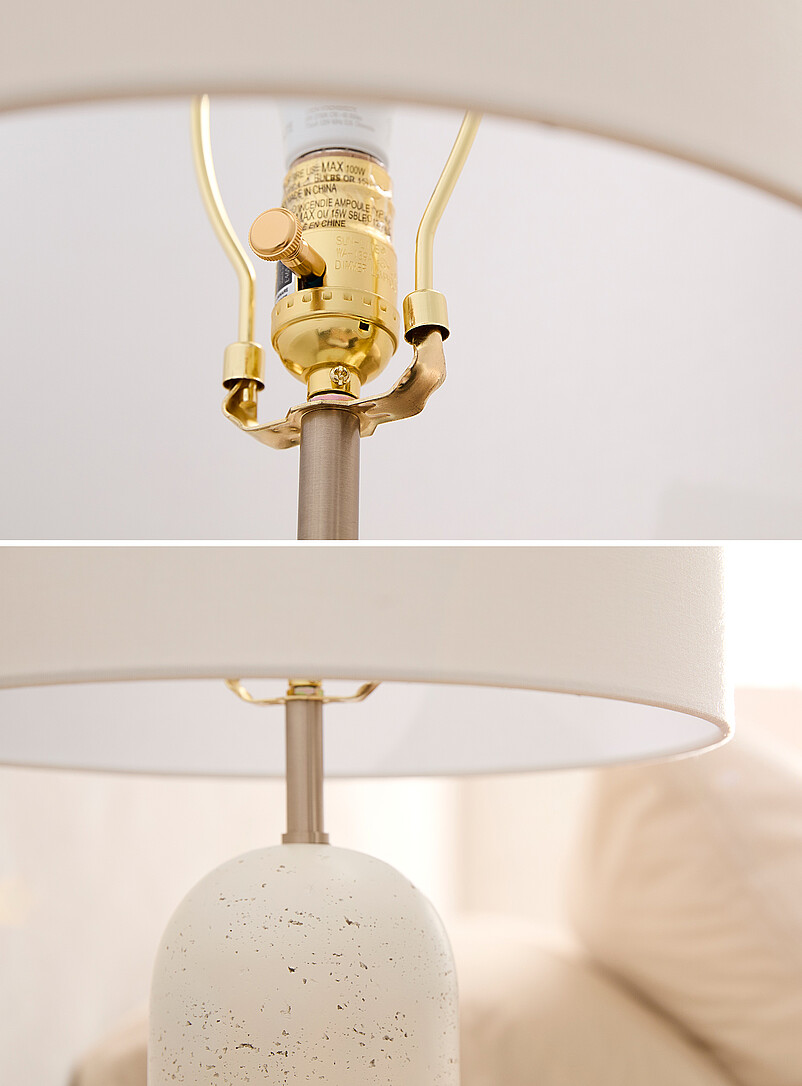 Simons Maison: Les lampes de table base r&eacute;sine blanche Ensemble de 2 Blanc