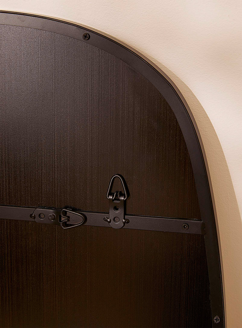 Black rounded mirror product image 3
