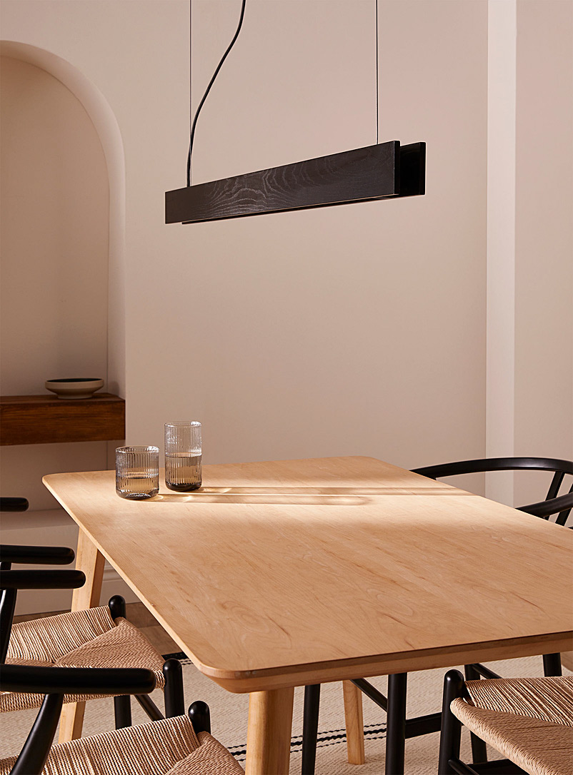 Black structured hanging lamp product image 2