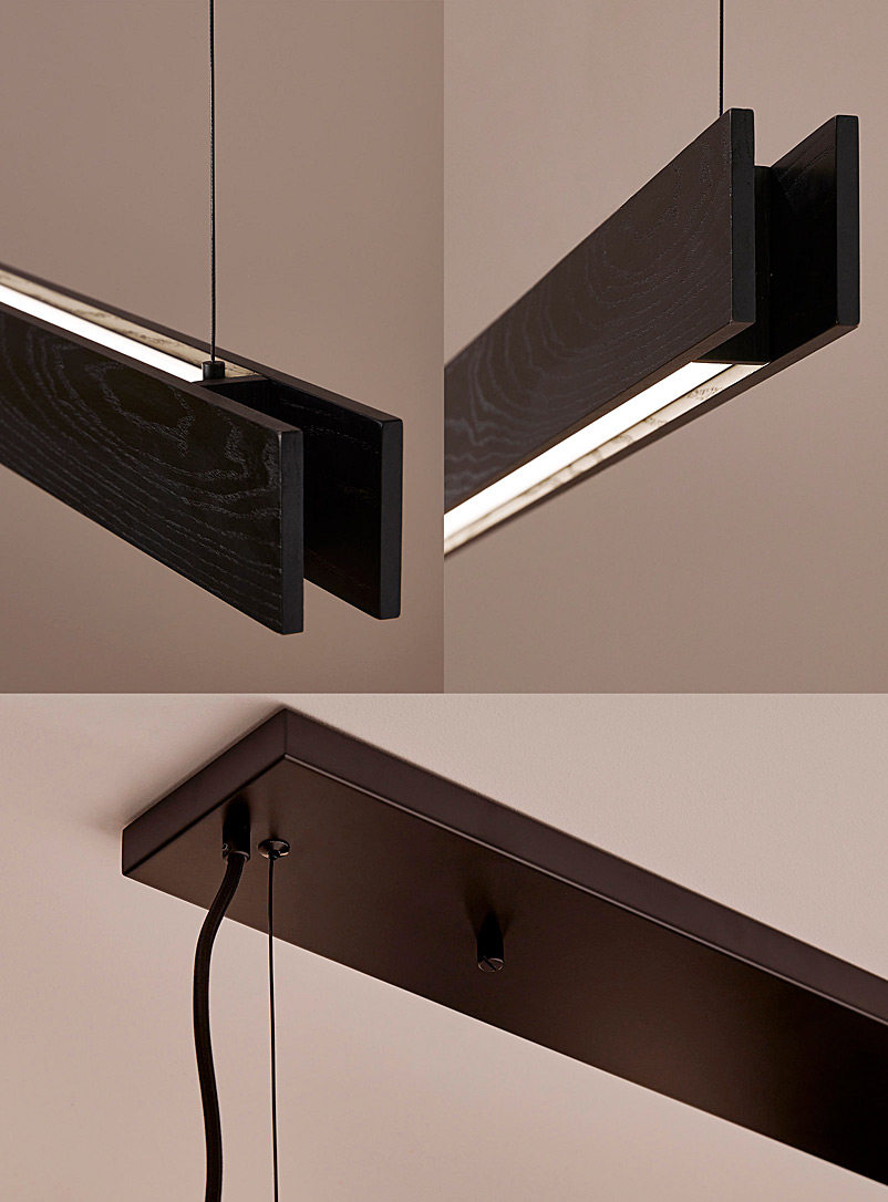 Black structured hanging lamp product image 3