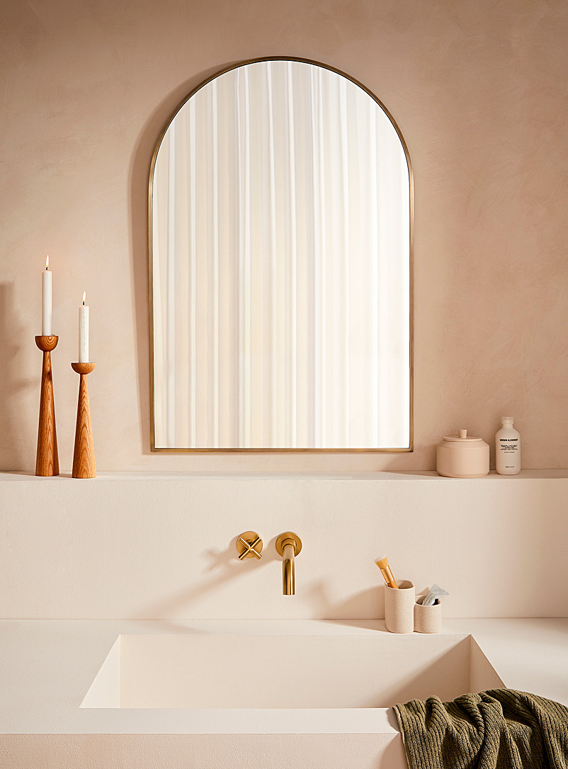 Golden arch sleek mirror product image (primary)
