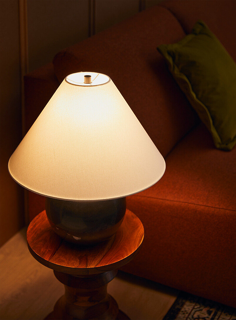 Marble spherical base table lamp product image 2