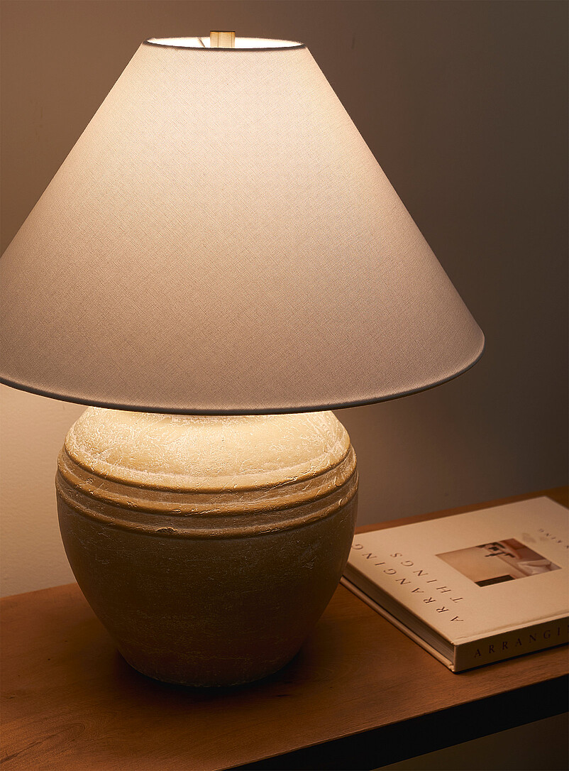 Classic cream ceramic base lamp product image 2